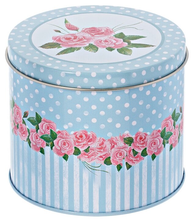 фото Жестяная коробочка Gamma "Розы", арт. MSB-01, 10,5х9,2 см
