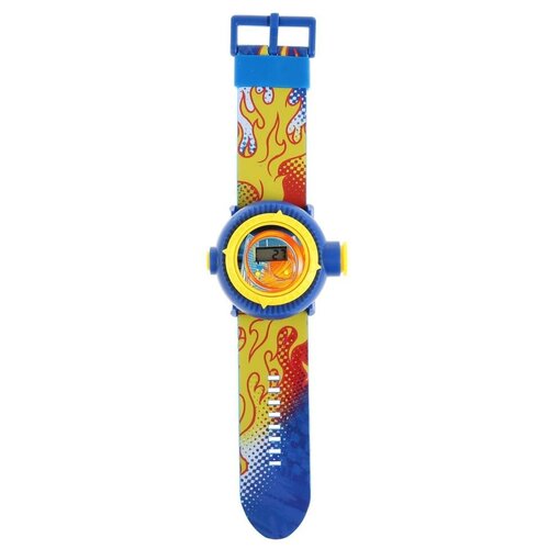 Развивающая игрушка Умка часы с проектором Ралли, желтый/синий