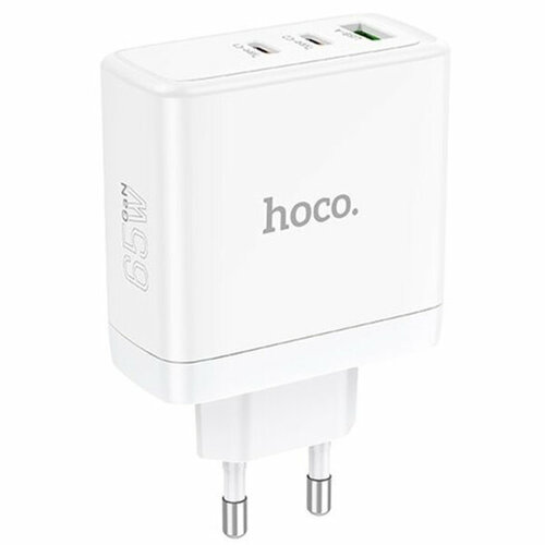 Сетевое зарядное устройство Hoco N30 65W Белое сетевое зарядное устройство xiaomi mi bhr4927gl пластик цвет белый