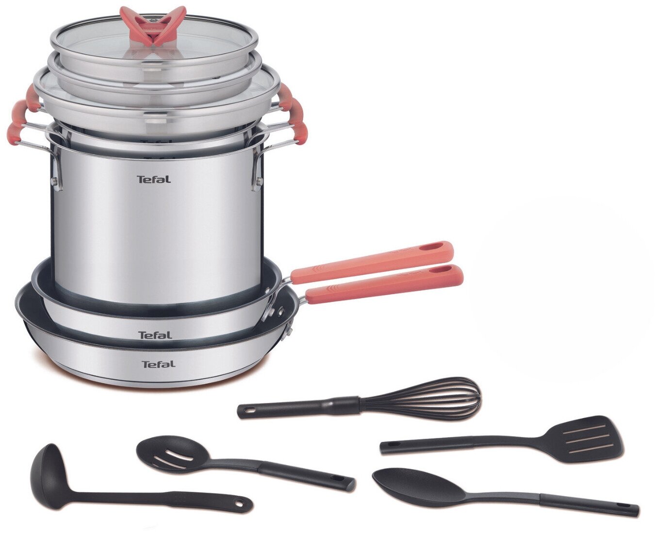 Набор посуды Tefal Opti Space G721SD74 13 пр. стальной