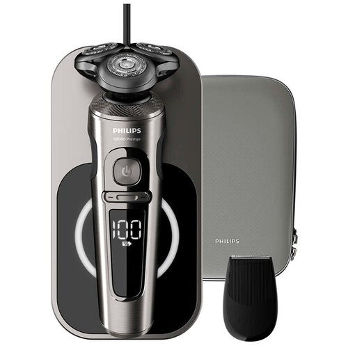 Электробритва Philips SP9860/13 Series 9000 Prestige, серебристый электробритва philips sp9861 13 series 9000 prestige