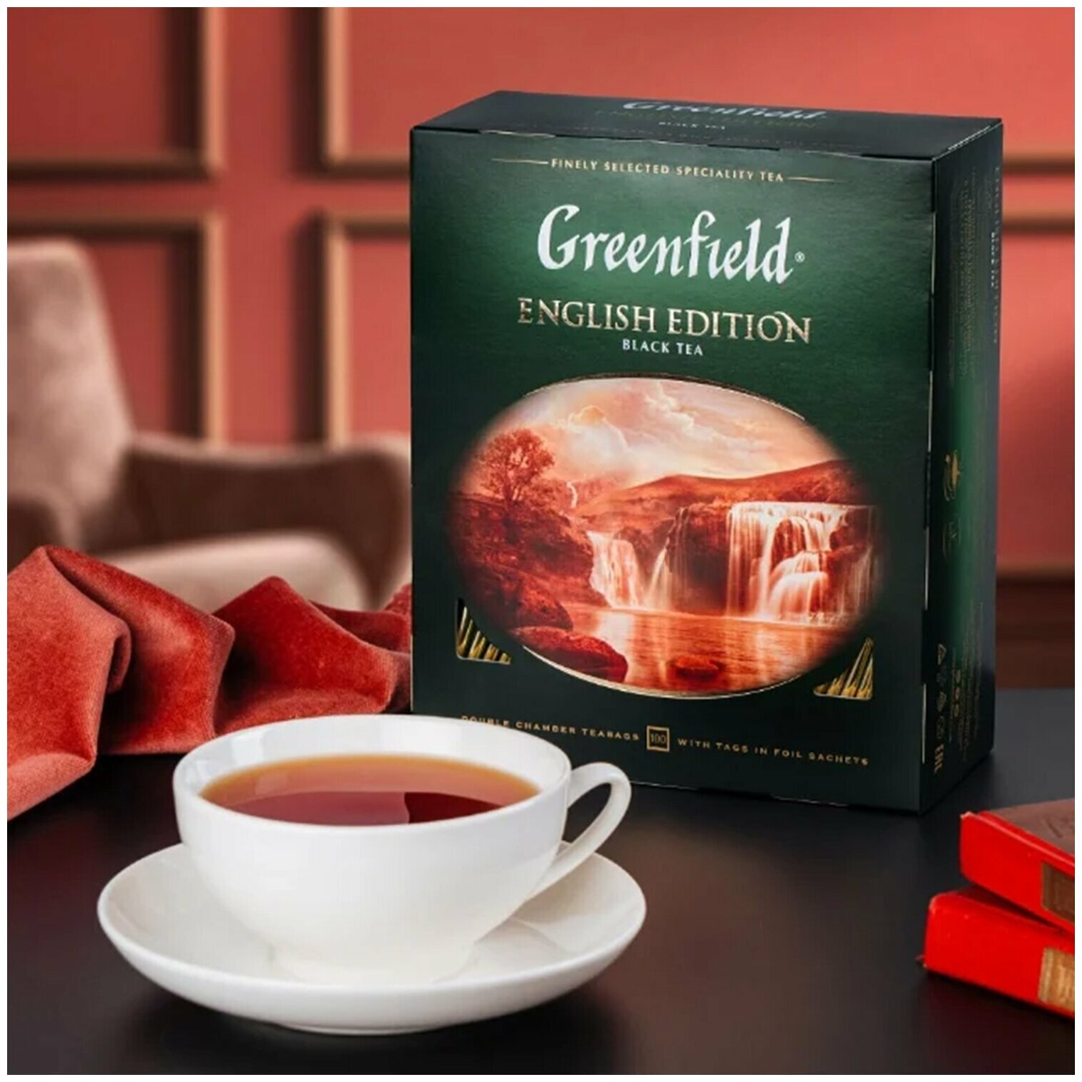 Чай черный Greenfield English Edition 100 пак - фото №13