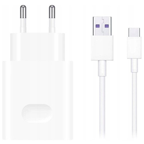 фото Зарядное устройство huawei cp404 supercharge wall charger + cable type-c white 55033350