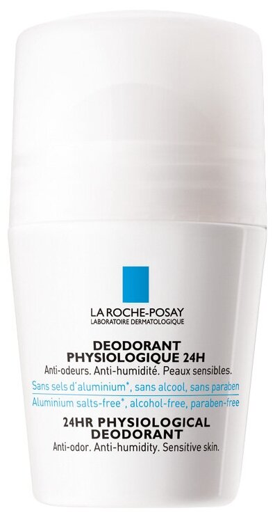 Дезодорант роликовый La Roche-Posay 24 часа защиты для чувствительной кожи, 50 мл