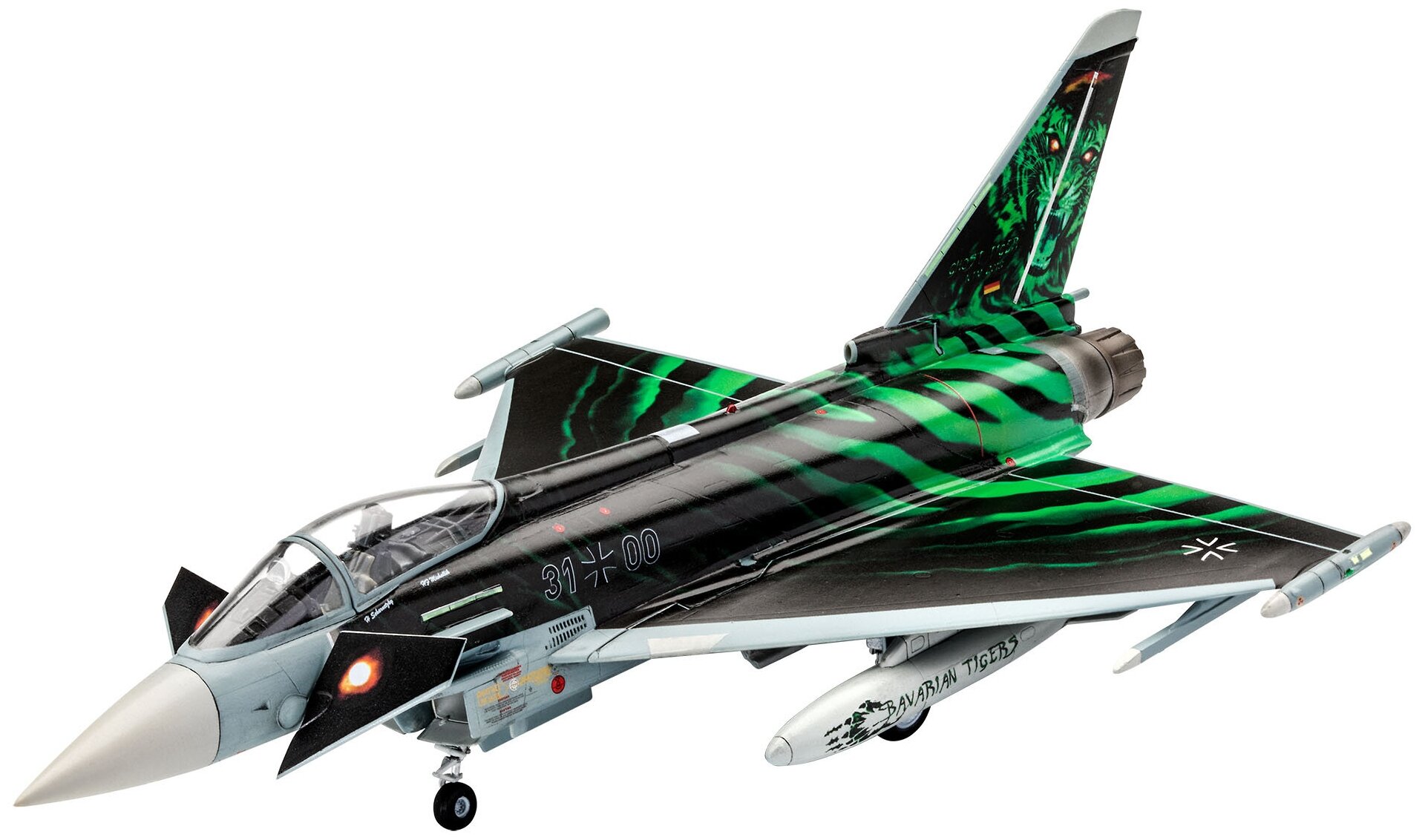 Revell Сборная модель Многоцелевой истребитель Eurofighter Ghost Tiger, 1:72 - фото №1