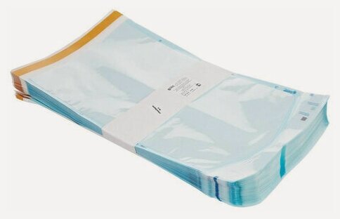 Изображение товара Пакет комбинированный самоклеящийся винар стерит, комплект 100 шт, для паровой/газовой стерилизации, 250х400 мм