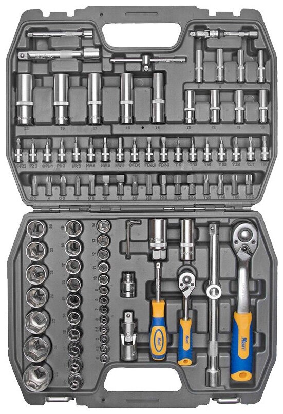 Набор инструмента 1/2Dr и 1/4Dr 94 предмета KT 700306