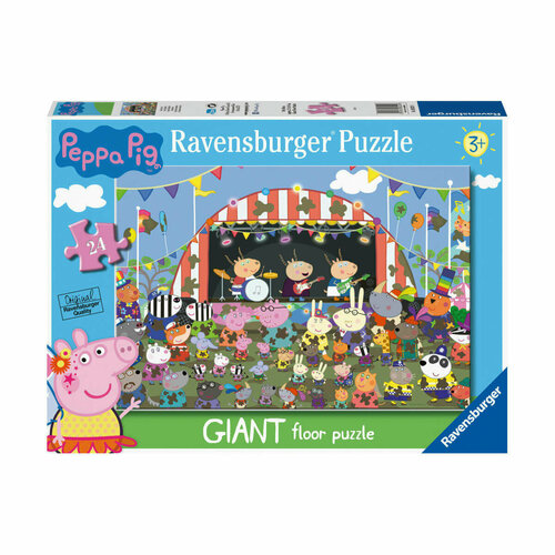 Ravensburger Пазл гигантский Свинка Пеппа, 24 эл R03022 пазлы ravensburger пазл гигантский автобус свинка пеппа 24 элемента