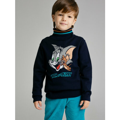 фото Свитер playtoday, размер 122, синий