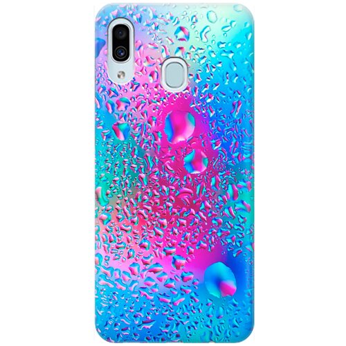 фото Re:pa накладка transparent для samsung galaxy a40 с принтом "капли на стекле"