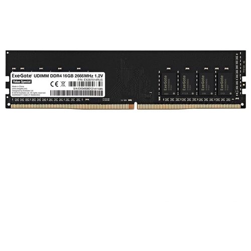 Mодуль памяти ExeGate Value Special DIMM DDR4 16GB 2666MHzEX287014RUS