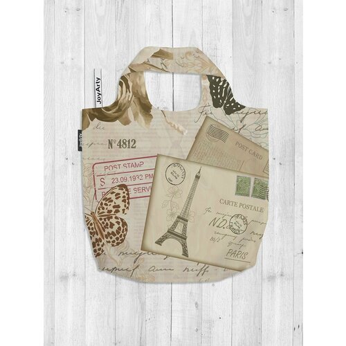 фото Сумка авоська joyarty повседневная, полиэстер, складная, мультиколор