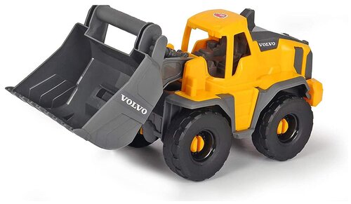 Погрузчик Dickie Toys Volvo (3724002), 26 см, желтый/серый