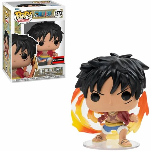 Эксклюзив! Фигурка Funko POP! One Piece - Луффи Красный Ястреб (Luffy Red Hawk) AAA Anime Exc фигурка рафаэль эксклюзив от funko pop