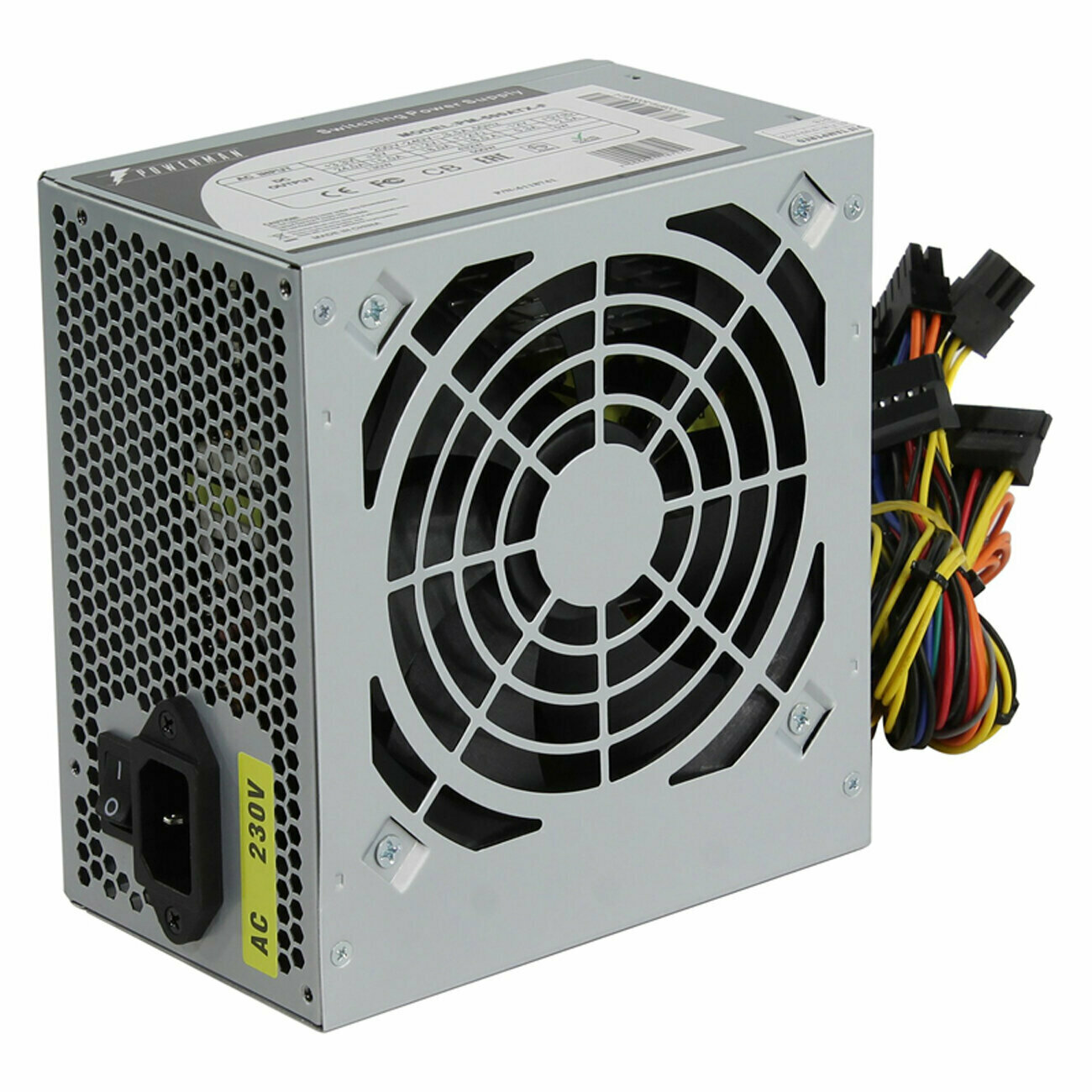 Блок питания Powerman PM-500ATX-F 500W (PM-500ATX-FAPFC), серый