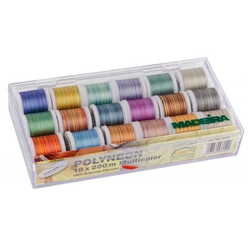 Набор ниток Madeira для вышивки Polyneon Multicolor (18 x 200 м)
