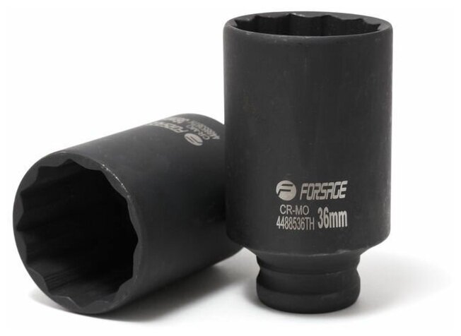 фото Головка ударная глубокая тонкостенная 36мм (12гр,1/2" Forsage F-4488536TH