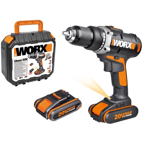 Аккумуляторная дрель-шуруповерт Worx WX183.1 2.0Ач х2 кейс