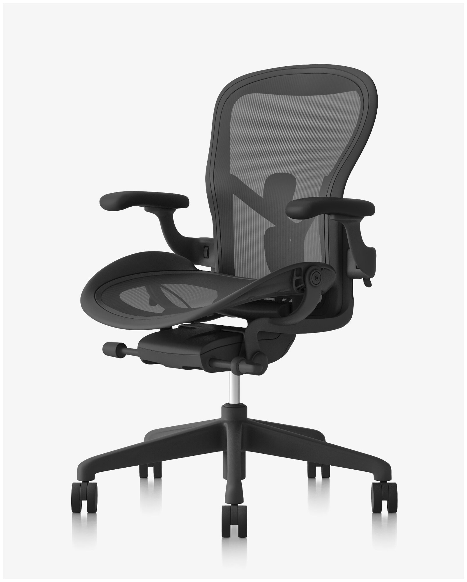 Компьютерное кресло Herman Miller Aeron new B офисное, обивка: текстиль, цвет: graphite