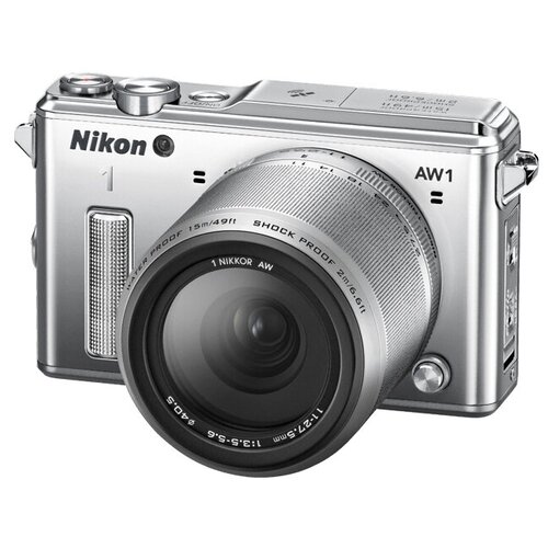 Фотоаппарат Nikon 1 AW1 Kit 1 NIKKOR 11-27,5mm F/3.5-5.6, серебристый