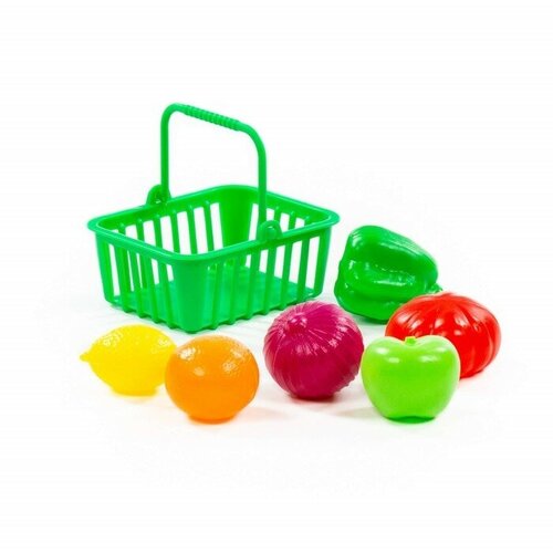 Игровой набор продуктов №13 с корзинкой, 7 предметов игровой набор посуда 10 11 предметов