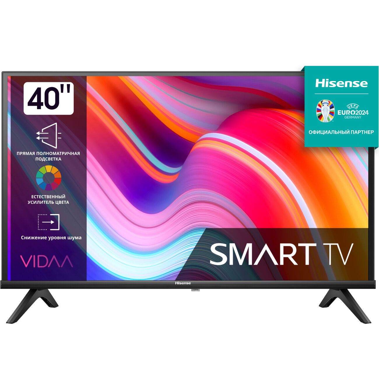 Телевизор HISENSE 40A4K, 40"(102 см), HD