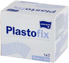 Matopat Plastofix пластырь фиксирующий из нетканого материала, 10х1000 см