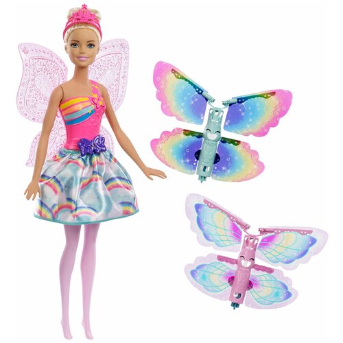 Кукла модельная BARBIE ФЕЯ DREAMTOPIA 28 см с летающими крыльями MATTEL FRB08