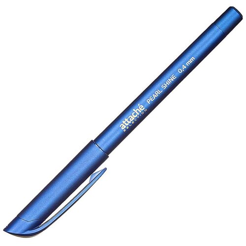 Ручка шариковая Attache Selection Pearl Shine синяя бирюзовый корпус толщина линии 0.4 мм, 1038958