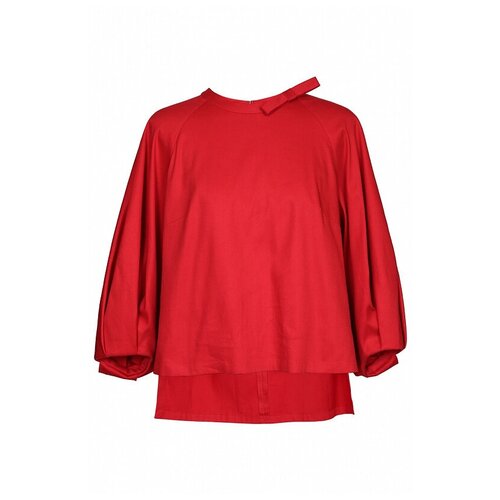 Блуза красная С объемными рукавами