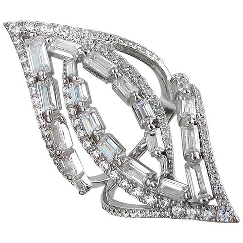 фото Эстет кольцо с фианитами из серебра 01к1510715, размер 17.5