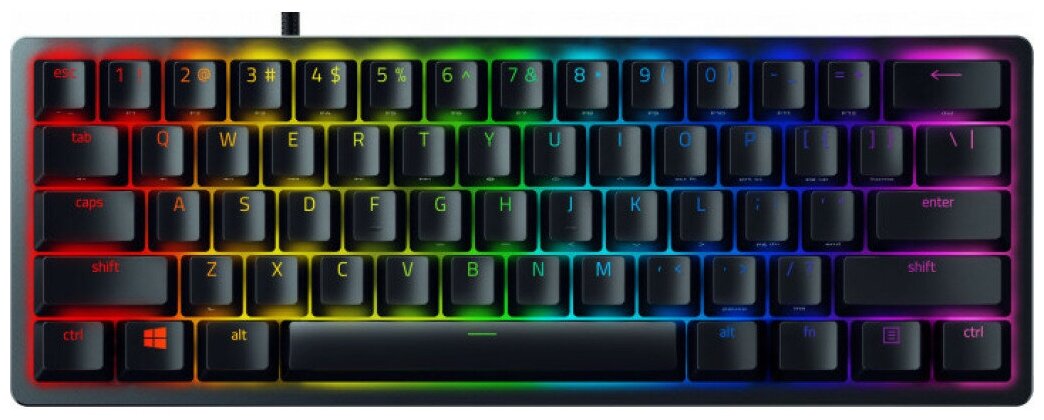 Игровая клавиатура Razer Huntsman Mini (Black) русские буквы, оптические переключатели Red Switch (RZ03-03390200-R3M1)