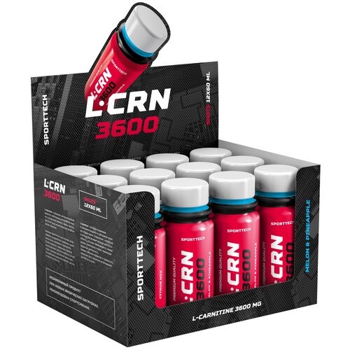 Sport Technology Nutrition L-карнитин 3600, 720 мл., 12 шт., дыня-ананас