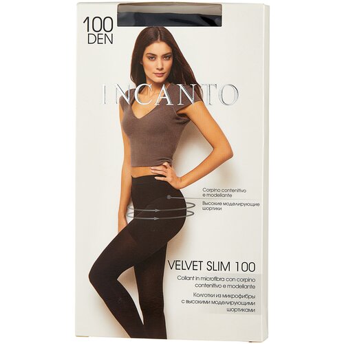 Колготки Incanto Velvet Slim, 100 den, размер 2, черный