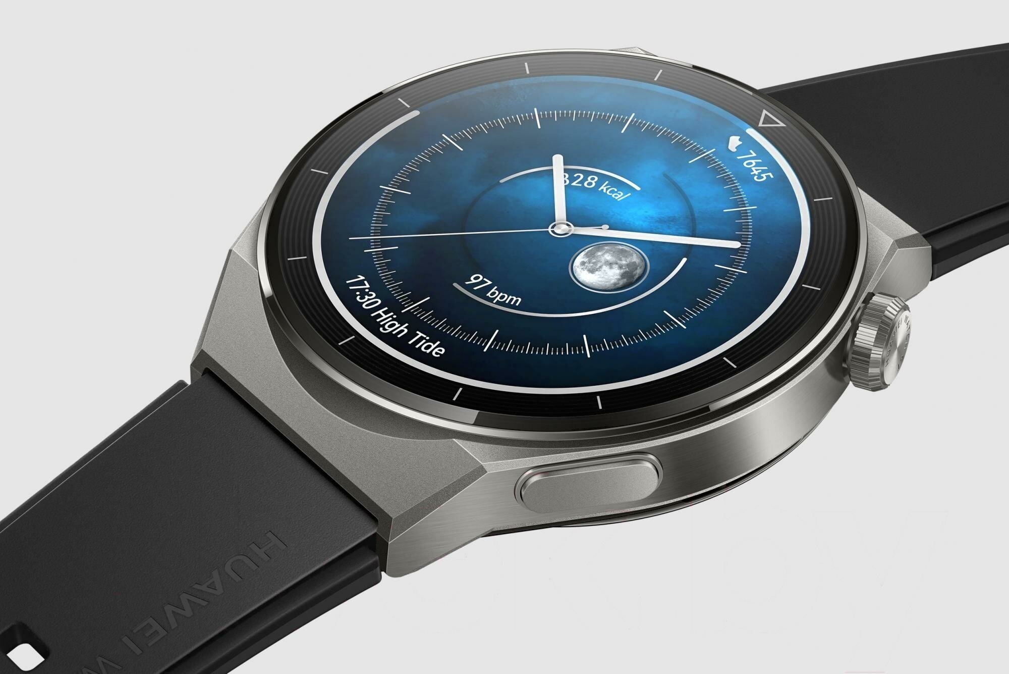 Умные часы HUAWEI Watch GT 3 Pro, белый керамический корпус с серебряным безелем - фото №6