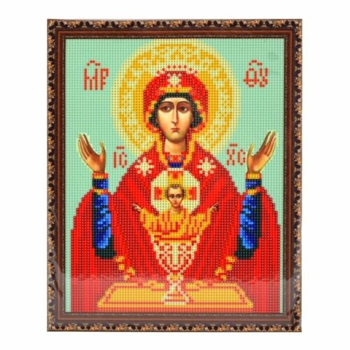 Diamond Алмазная мозаика на подрамнике «Божией Матери Неупиваемая Чаша» икона