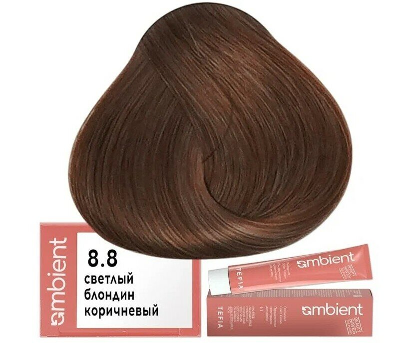 Tefia Ambient Крем-краска для волос AMBIENT 8.8, Tefia, Объем 60 мл