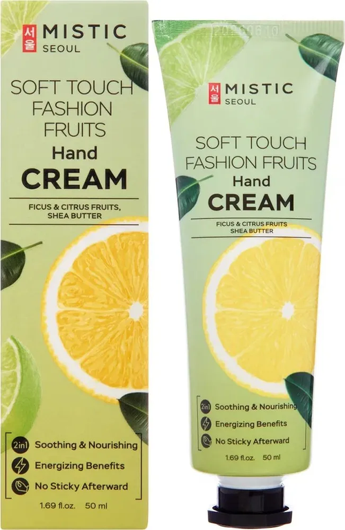 Питательный крем для рук с экстрактами фруктов MISTIC SOFT TOUCH FASHION FRUITS Hand Cream 50 ml