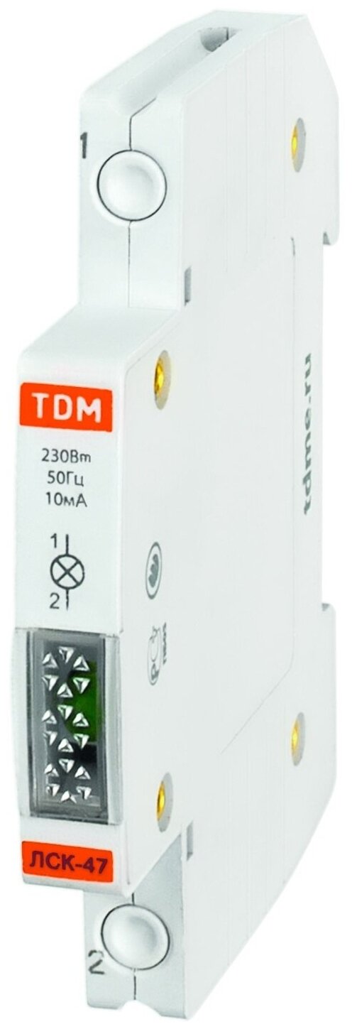 фото Компактная сигнальная лампа красная TDM ЛСК-47 LED AC/DC SQ0214-0012 15497912