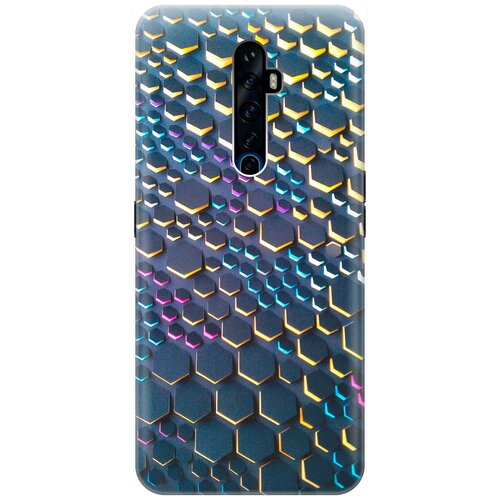 фото Re:pa накладка transparent для oppo reno2 z с принтом "графитовые соты"