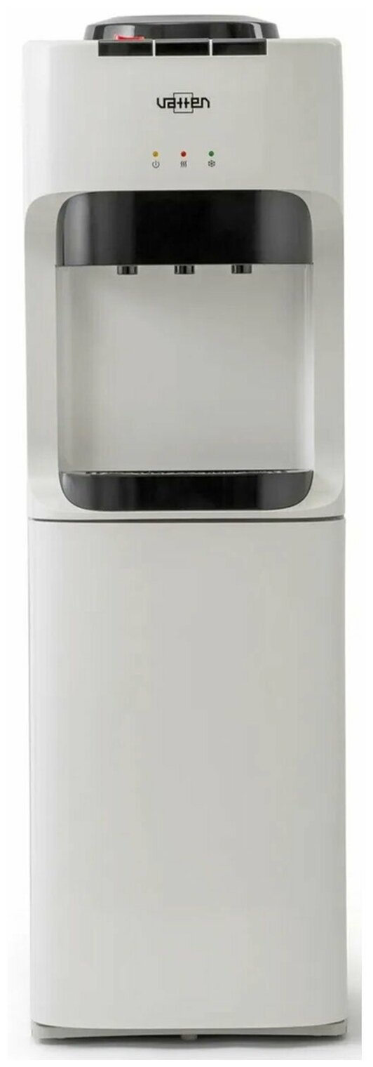 Кулер для воды VATTEN V45WK, напольный, нагрев, охлаждение компрессорное, 3 крана, белый (4924)