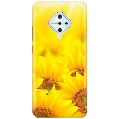 фото Re:pa накладка transparent для vivo v17 с принтом "подсолнухи"