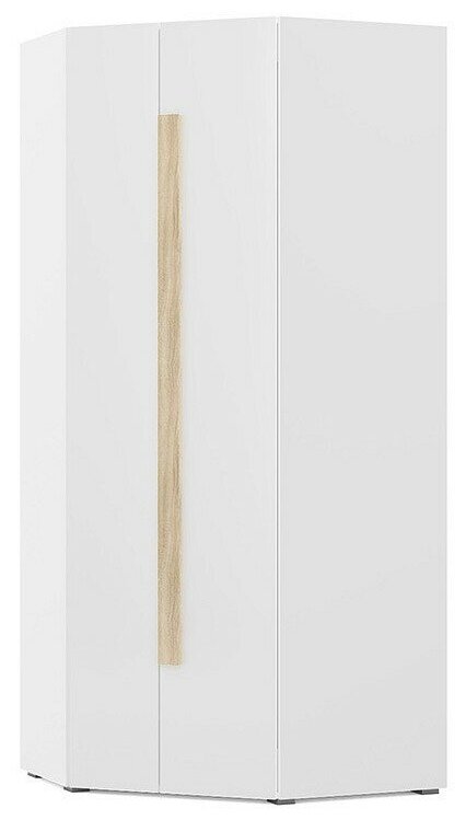 Шкаф угловой «Куба 1725.М4», 780 × 900 × 1995 мм, цвет дуб сонома / белый матовый