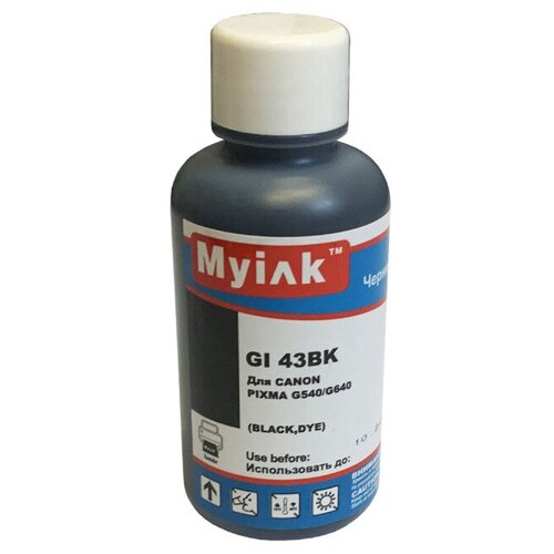 Чернила MyInk Canon GI-43 BK / GI43BK черный Dye, 100 мл. для Canon (4209830000)