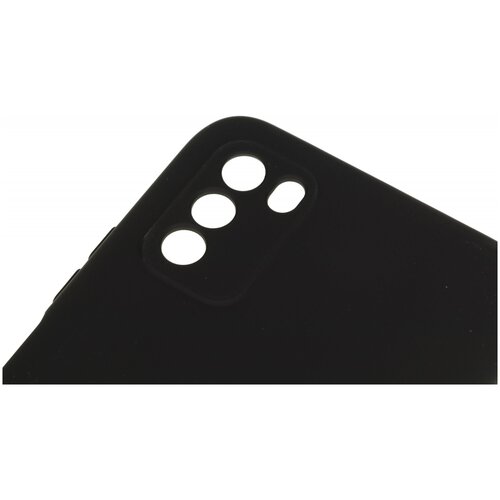 Чехол DF для Poco M3 с микрофиброй Silicone Black poOriginal-03