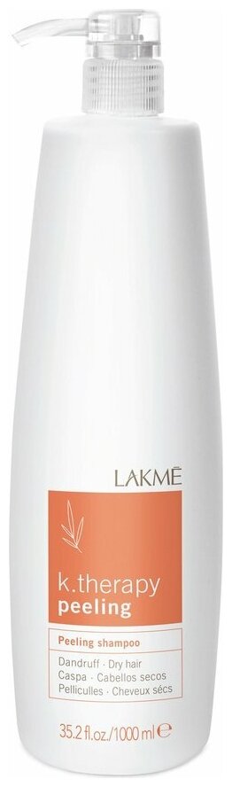 Lakme шампунь K.Therapy Peeling против перхоти для сухих волос, 1000 мл