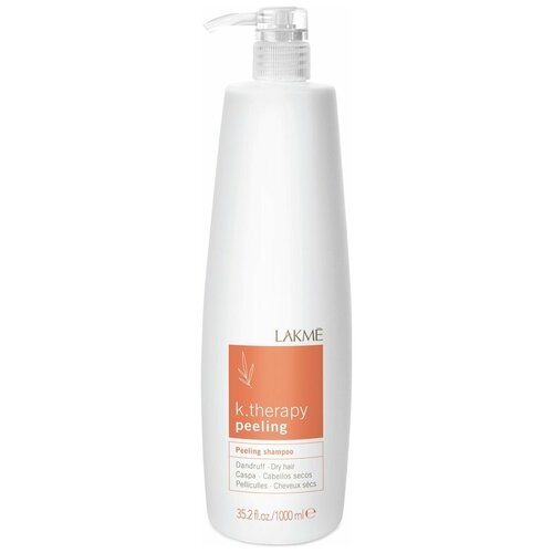 Lakme шампунь K.Therapy Peeling против перхоти для сухих волос, 1000 мл lakme k therapy peeling shampoo dandruff dry hair шампунь против перхоти для сухих волос 300 мл