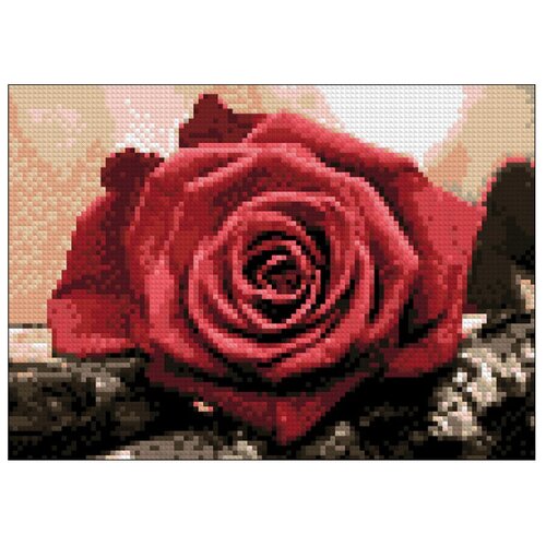 Гранни Набор алмазной вышивки Красная роза (Ag 4631) 27х19 см