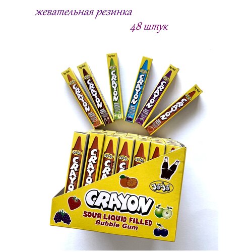 Жевательная резинка JOJO (Crayon Babble Gam), 48 штук по 9 грамм