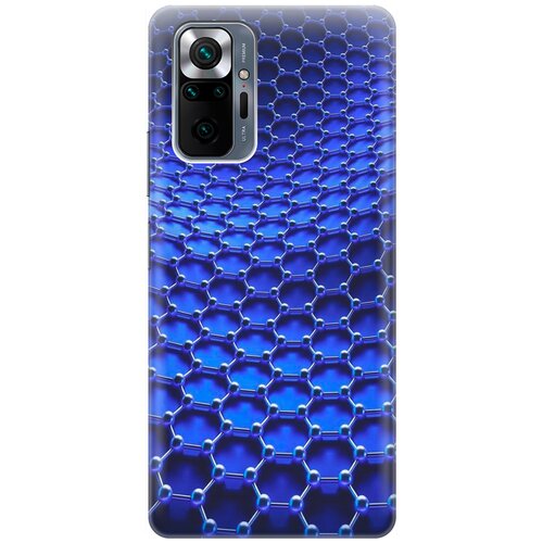 фото Силиконовый чехол на xiaomi redmi note 10 pro / сяоми редми ноут 10 про с принтом "молекулярная цепь" gosso